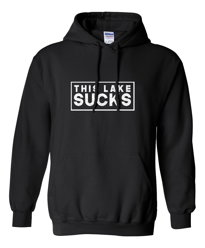 This Lake Sucks Black Hoodie