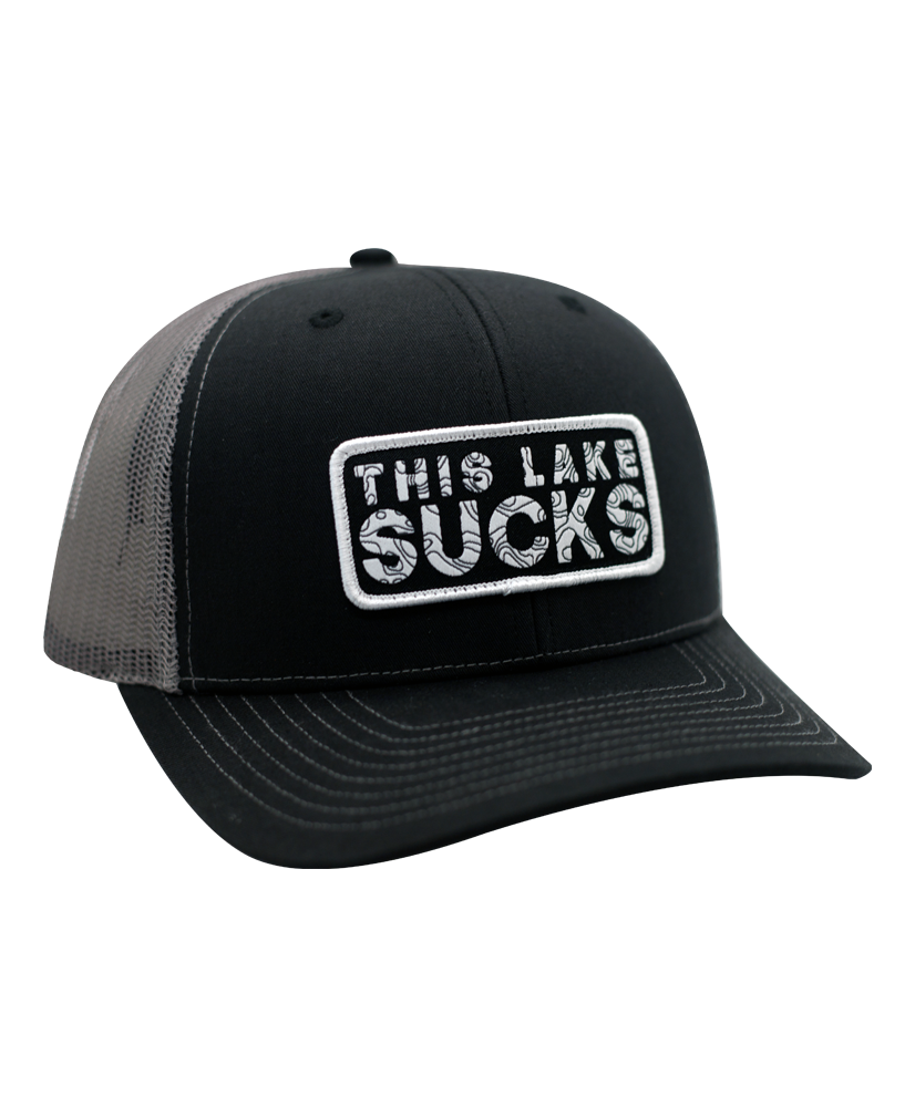This Lake Sucks Black/Charcoal Richardson 112 Hat